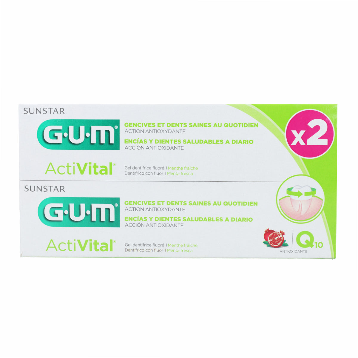 Activital duo pack gel dentífrico Gum 2x75ml