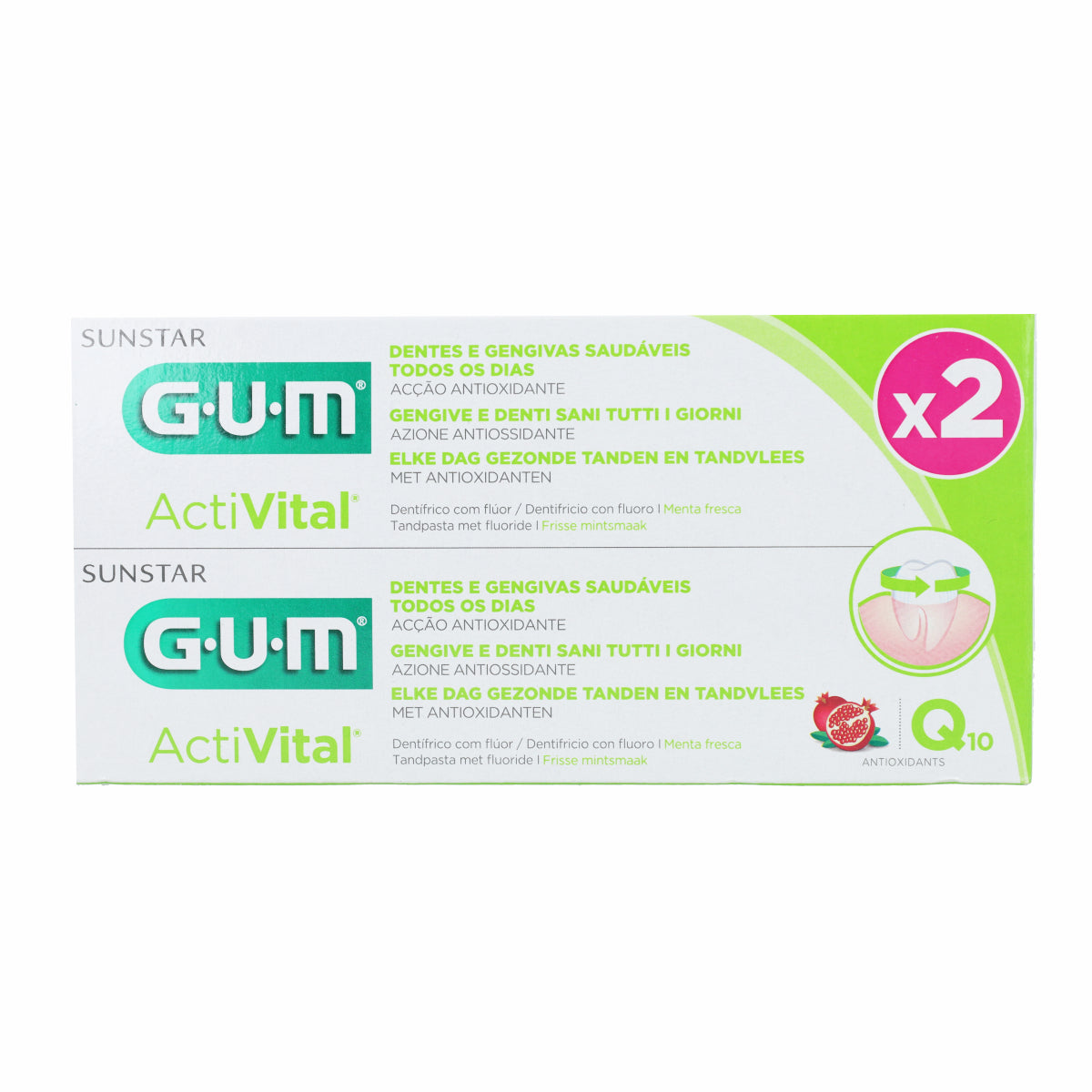 Activital duo pack gel dentífrico Gum 2x75ml