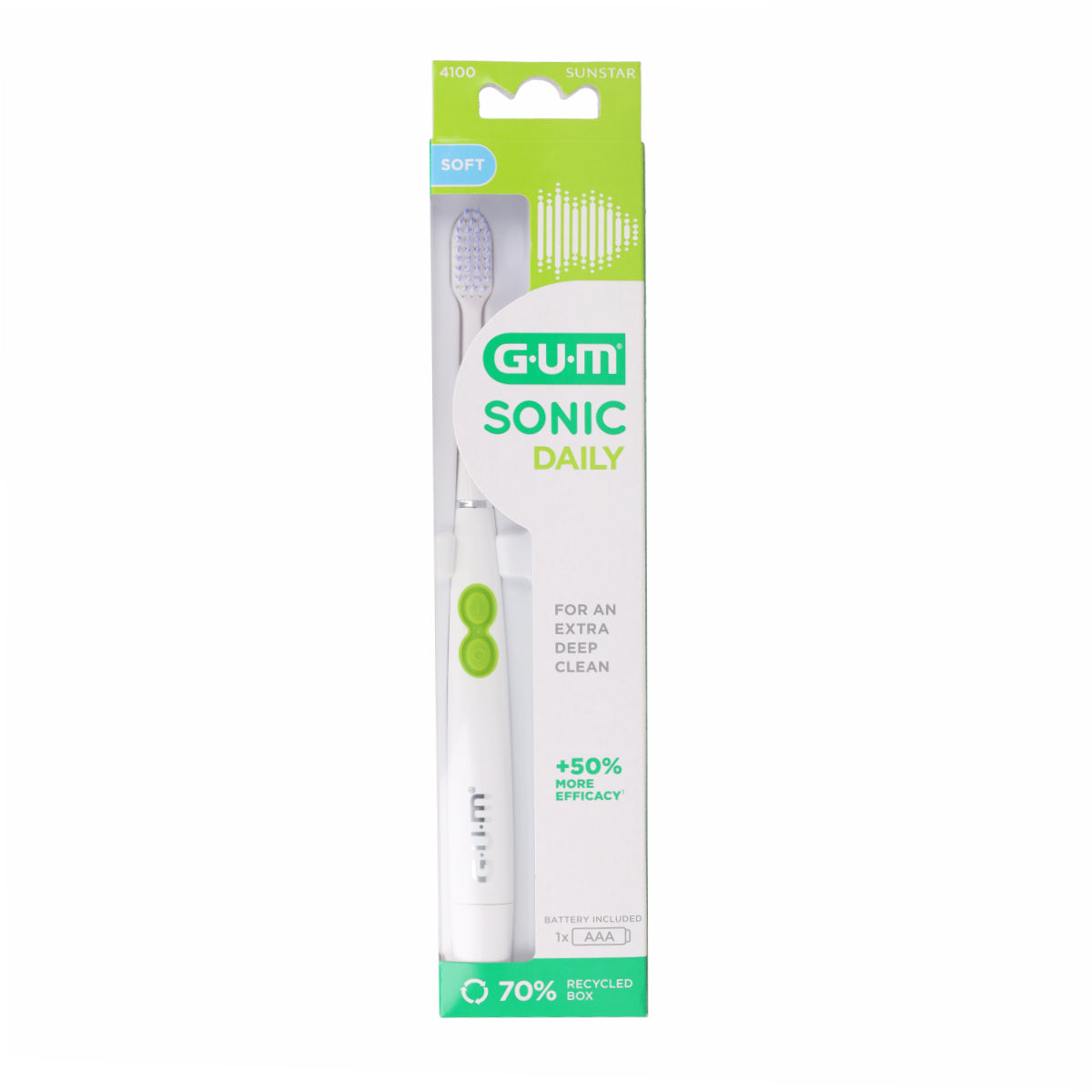 Sonic daily cepillo a pilas color blanco Gum