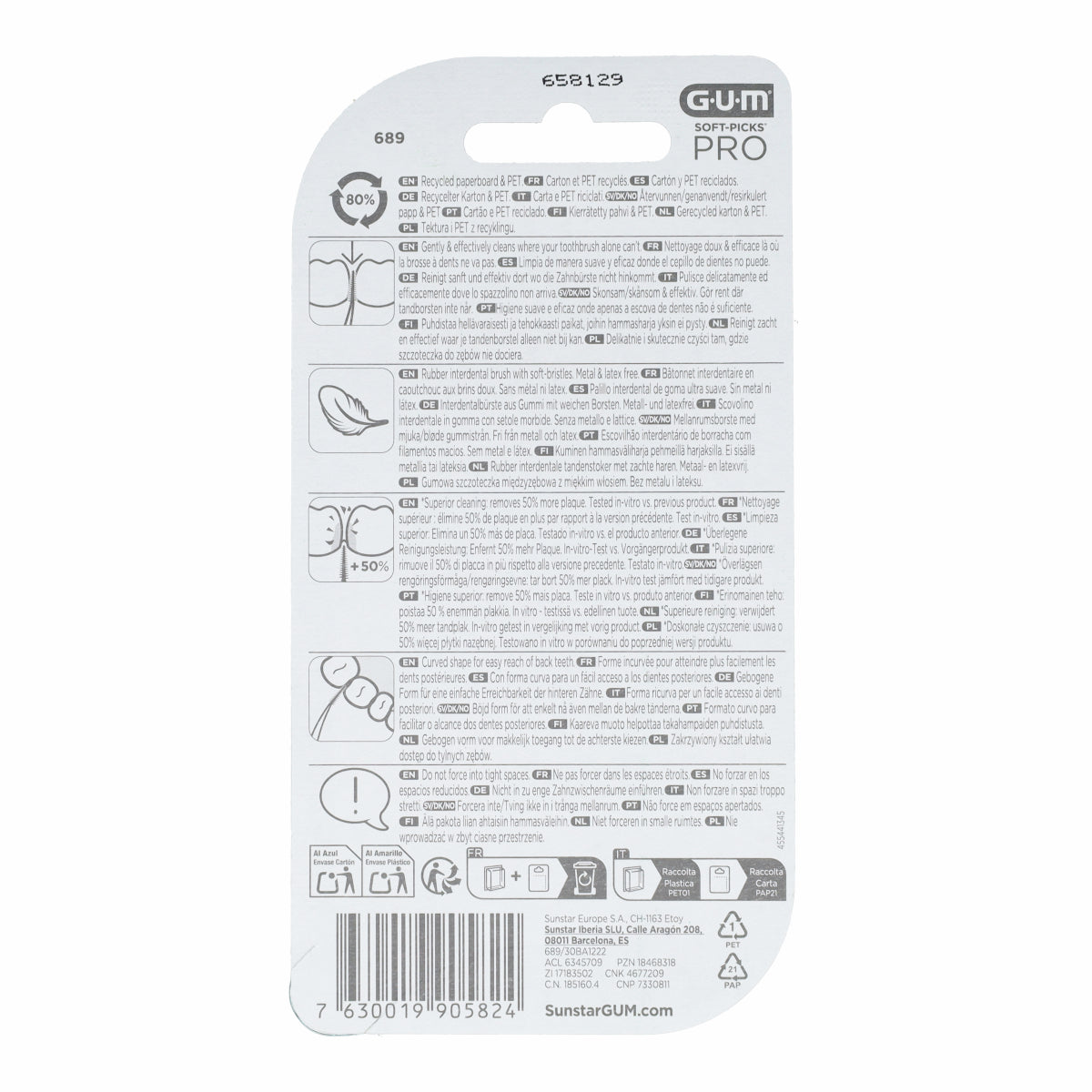 Soft-picks pro small Gum 30 uds