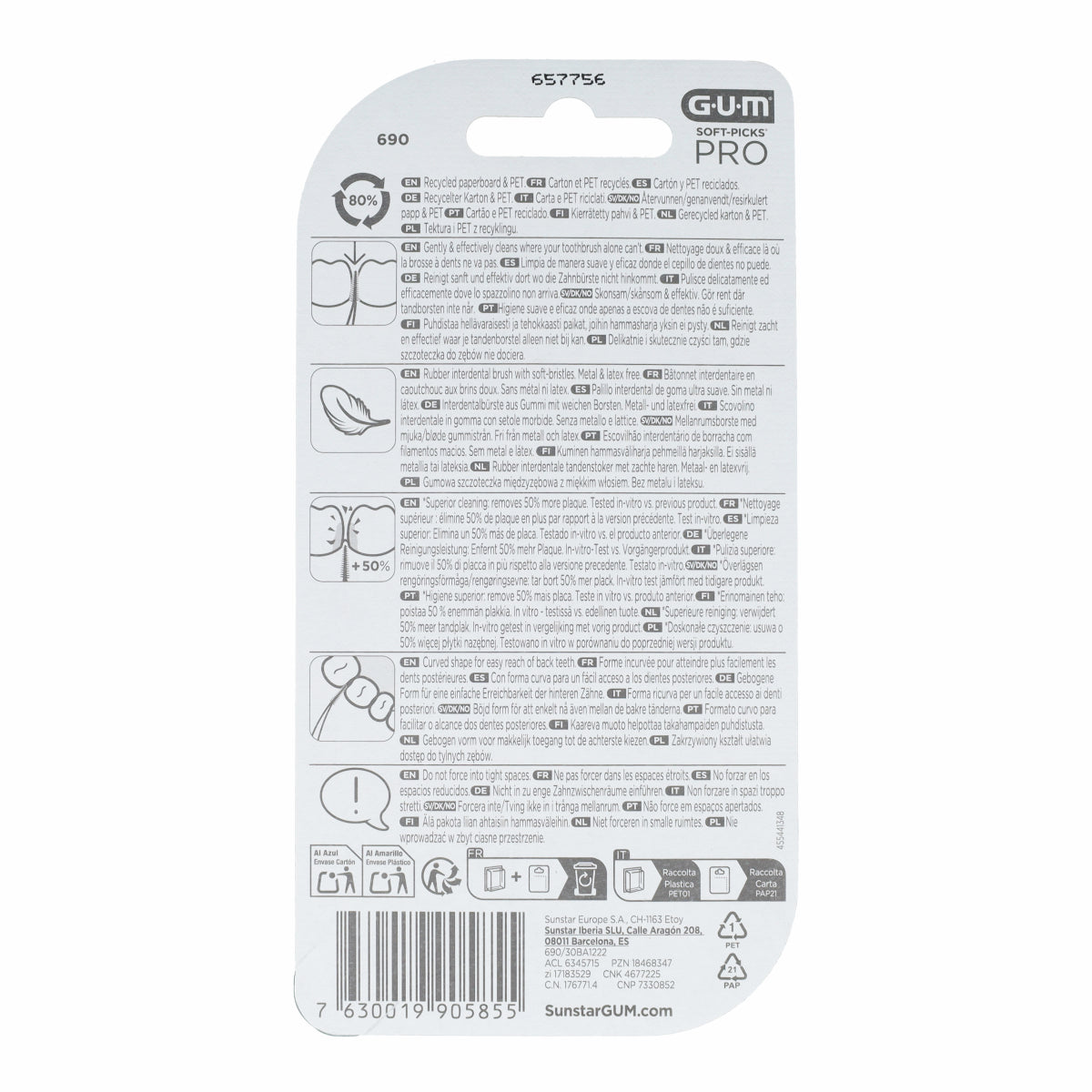 Soft-picks pro medium Gum 30 uds