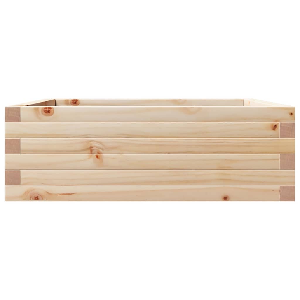 Jardinera De Madera Maciza De Pino 70x70x23 Cm_4