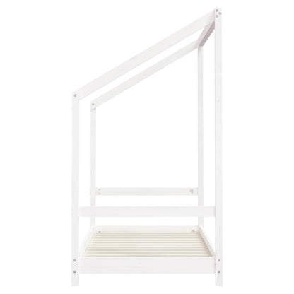 Vidaxl Estructura De Cama De Niños Madera De Pino Blanco 2x(80x160) Cm_4