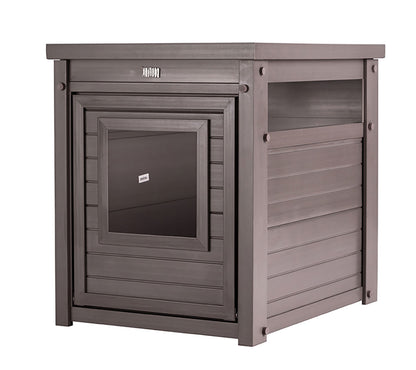 Arenero Para Gatos Cubierto Borneo - Fabricado En Ecoflex - Integra El Arenero En La Decoración De Tu Hogar, 58x44,6x70,2 Cm, 4 Colores (marrón)_0