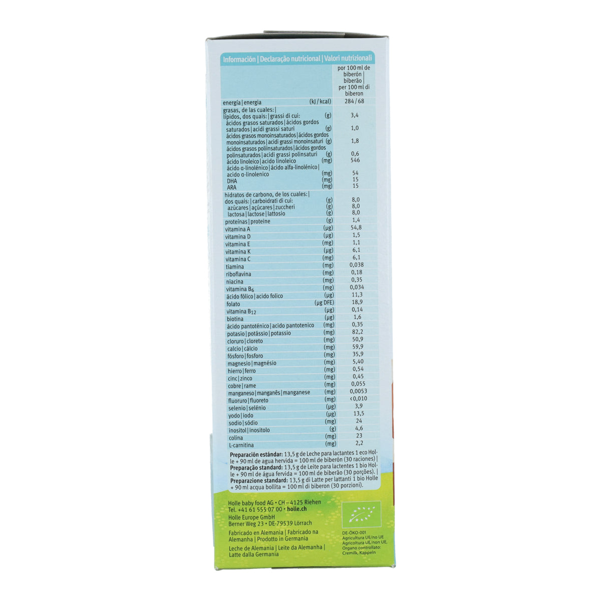 Leite Infantil Holle Biological Formula 1 400 g