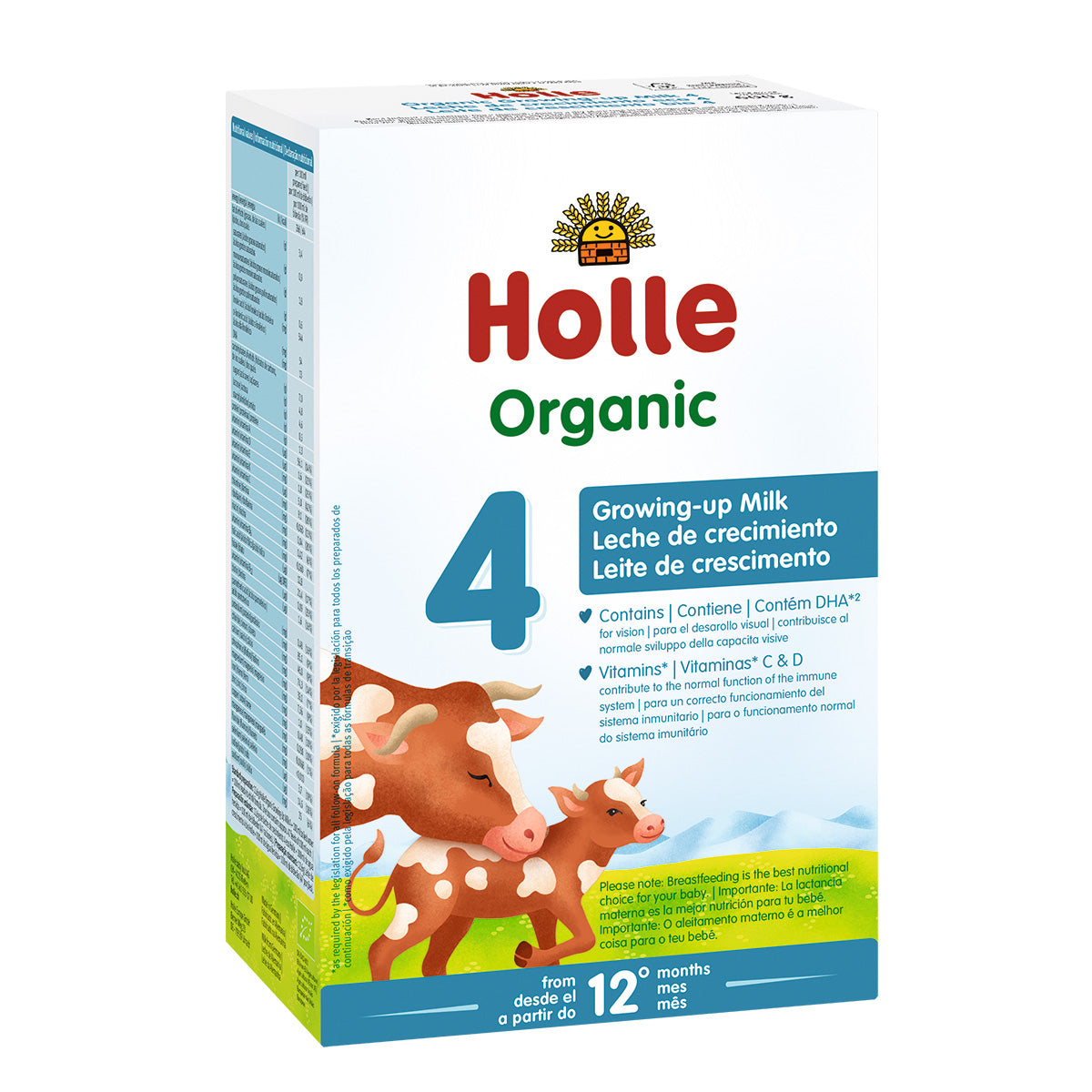 Leche de crecimiento Ecológca 4 bio / eco a partir 12 meses Holle 600gr