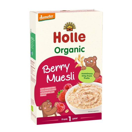 Bio Wholegrain Berry Muesli Demeter a partir de 1 año Holle 200g