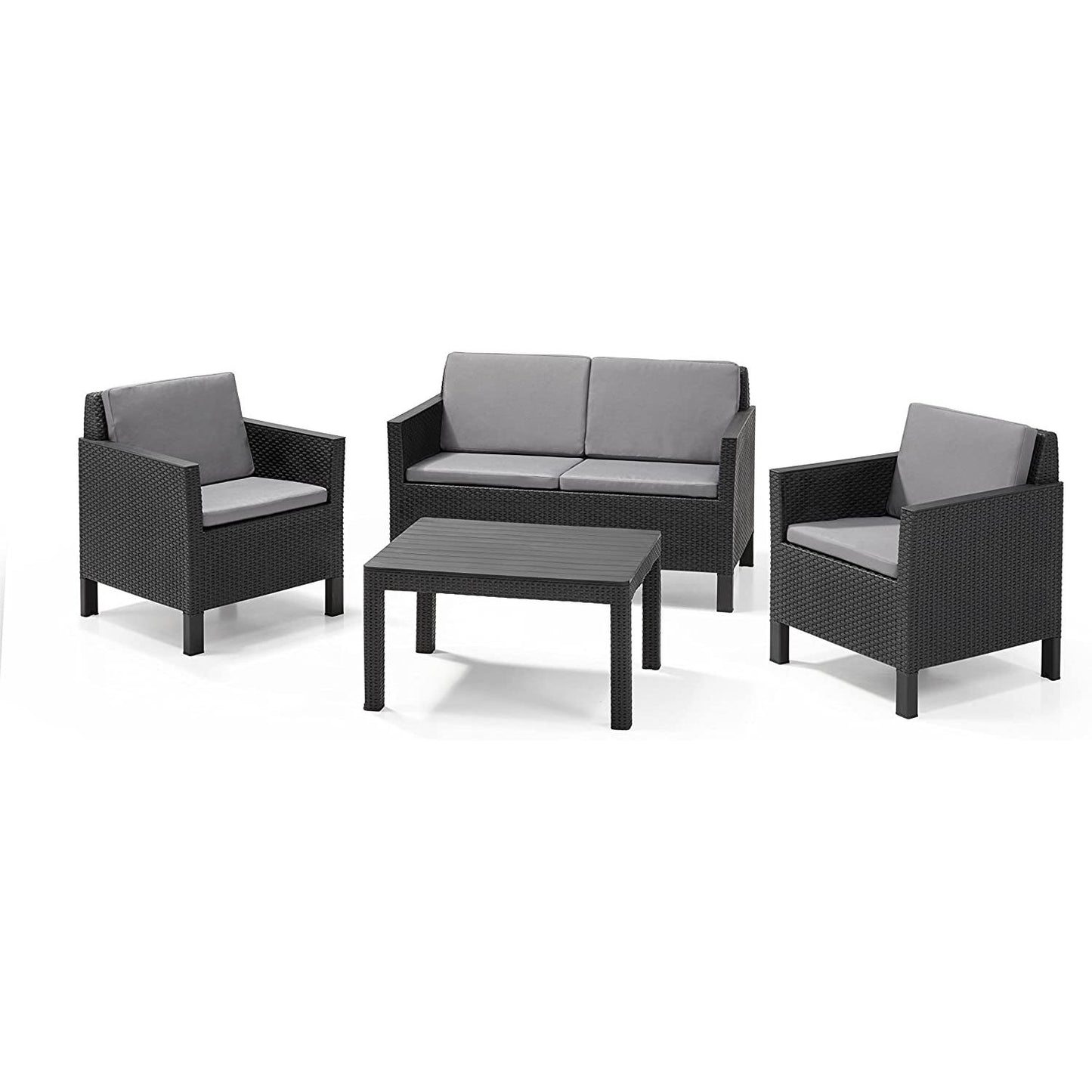 Conjunto de mobiliário de jardim Keter Chicago Lounge Graphite