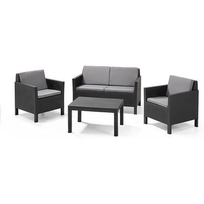 Conjunto de mobiliário de jardim Keter Chicago Lounge Graphite