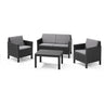 Conjunto de mobiliário de jardim Keter Chicago Lounge Graphite