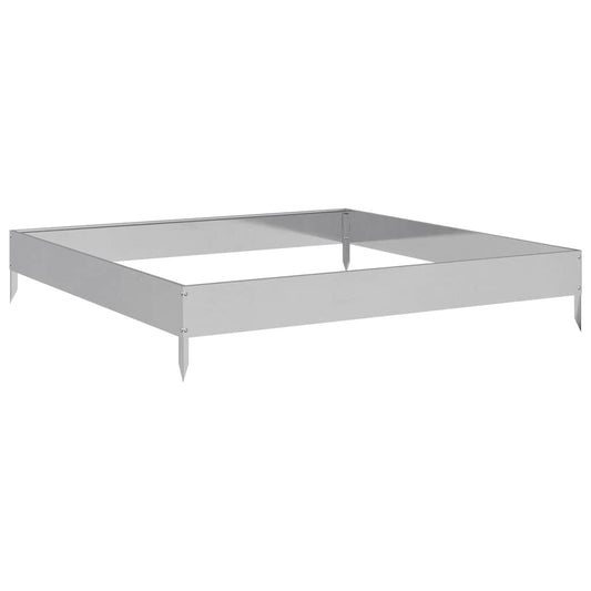 Jardinera De Acero Galvanizado 100x100x18,5 Cm_0