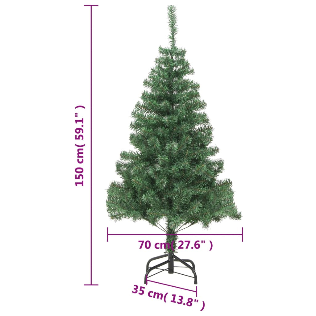 Vidaxl Árbol De Navidad Artificial Con Soporte 150 Ramas 380 Cm_2