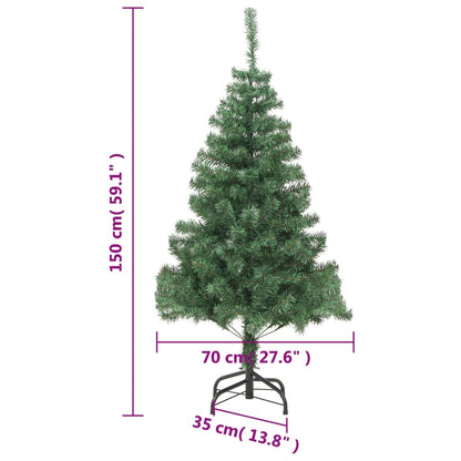 Vidaxl Árbol De Navidad Artificial Con Soporte 150 Ramas 380 Cm_2