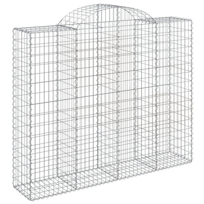 Cestas Gaviones 14 Uds Forma De Arco Hierro 200x50x160/180 Cm_2