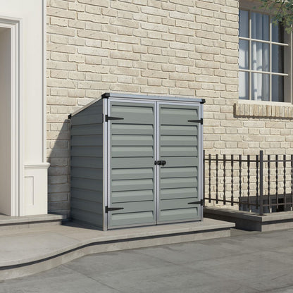 Telheiro de jardim Canopia Voyager em policarbonato 90x140 cm cinzento meia-noite