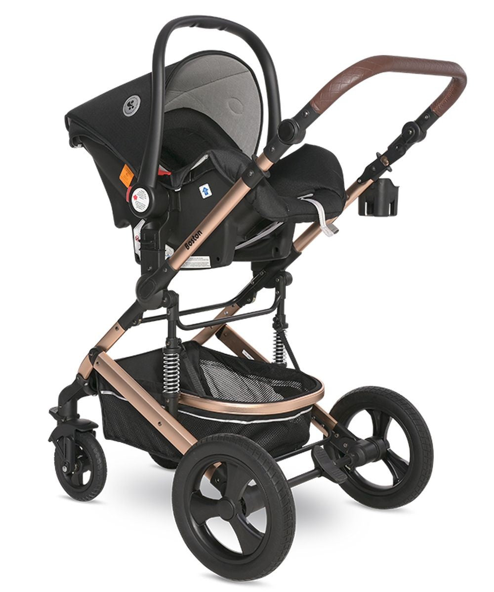 Carro De Bebé De Tres Piezas Boston Hasta 22 Kg Black_4