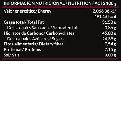 Creme Saudável de Amora, Avelã e Cacau Ambrosia Paleobull 300g