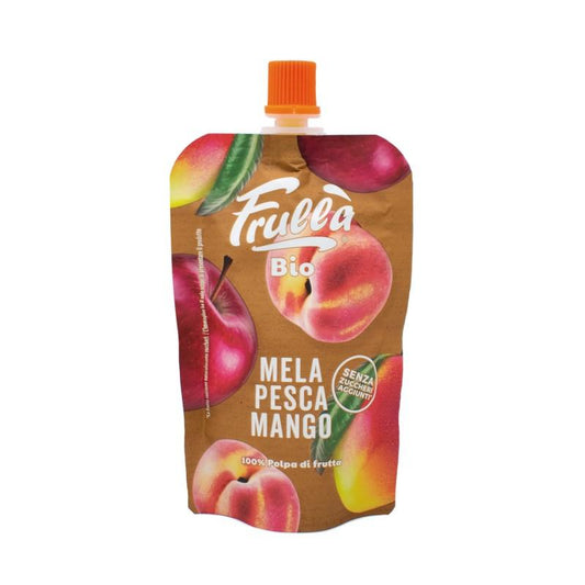 Saco Maçã, Pêssego e Manga Frulla Natura Nuova 1 unidade de 100gr
