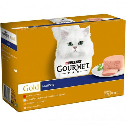 GOURMET GOLD Mousse Sortido Multipack (12 x 85 g)