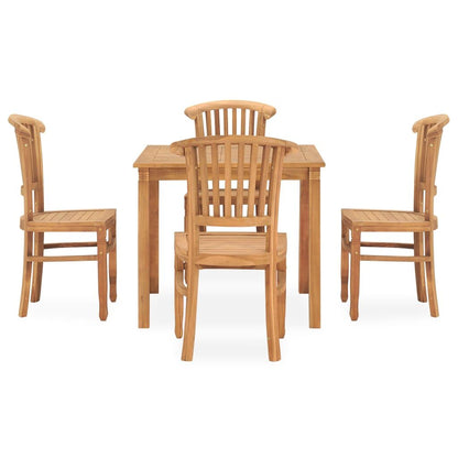 Vidaxl Conjunto De Comedor Para Jardín 5 Piezas Madera Maciza De Teca_1