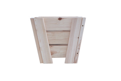 Macetero Abril Abierto De Madera Natural De 30 X 30 X 26 Cm 10° 9l + Bolsa Geotextil_2