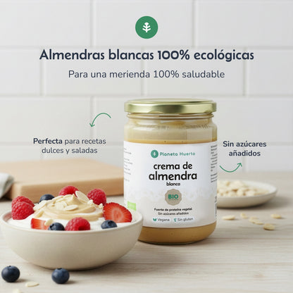 Creme de Amêndoa Branca Biológica Planeta Huerto 350g