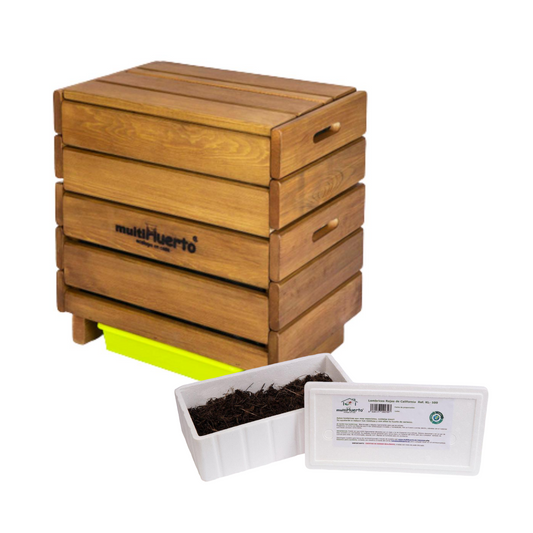 Pacote completo de vermicompostagem para fruteiras multi-pomares
