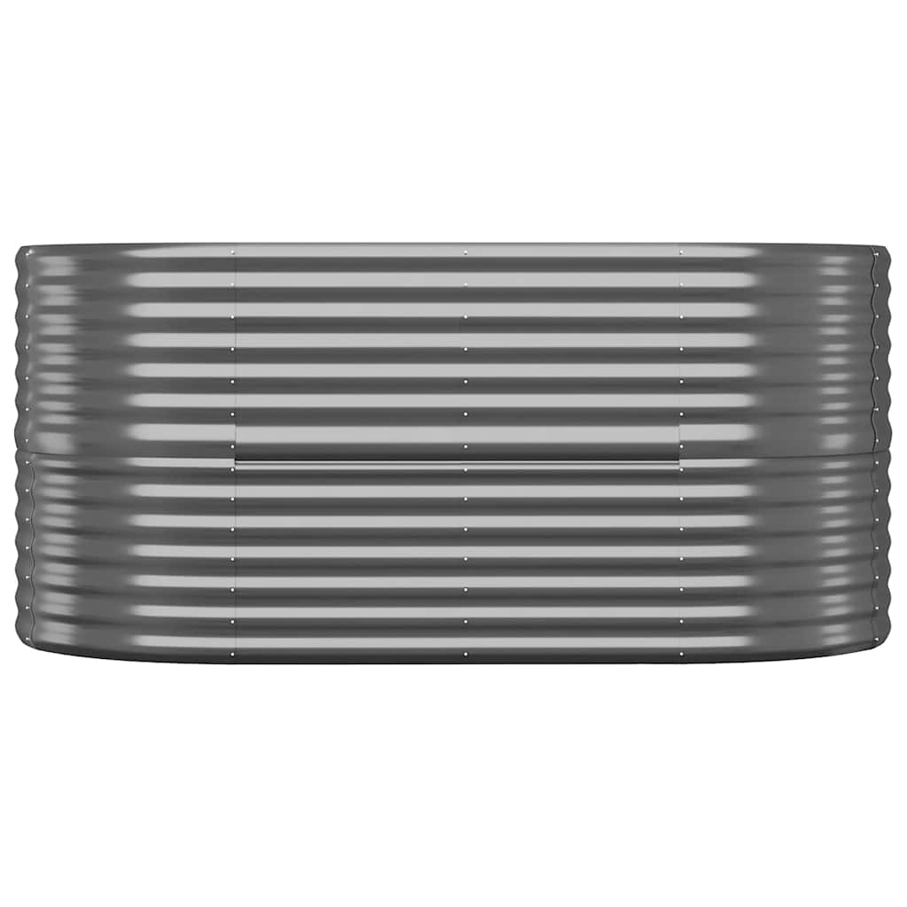 Jardinera Arriate Acero Galvanizado Antracita 152x80x68 Cm_2