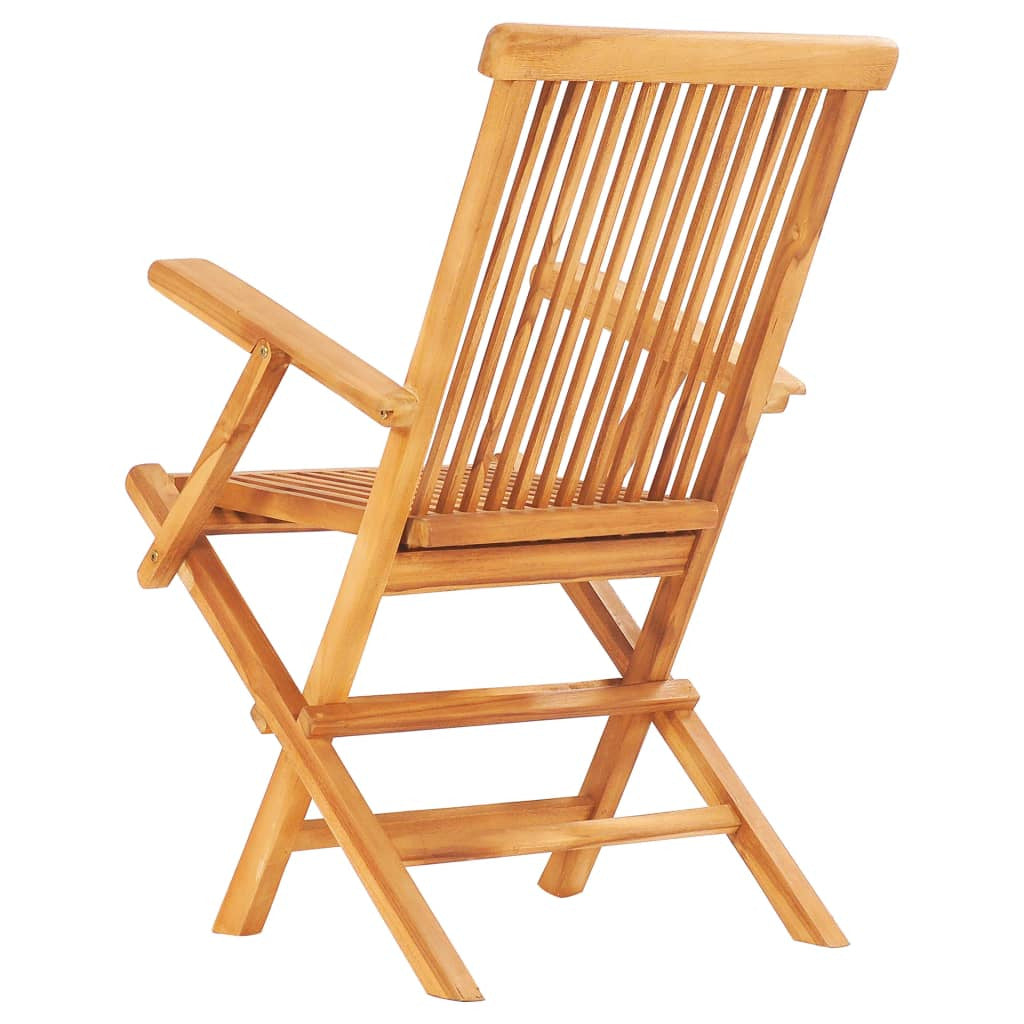 Vidaxl Set Comedor De Jardín Plegable 7 Piezas Madera Maciza De Teca_4