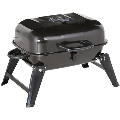 Outsunny Barbacoa De Carbón Portátil Plegable Al Aire Libre Acampada 59x43x39cm_0