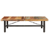 Mesa De Centro De Madera Maciza Reciclada 142x90x42 Cm