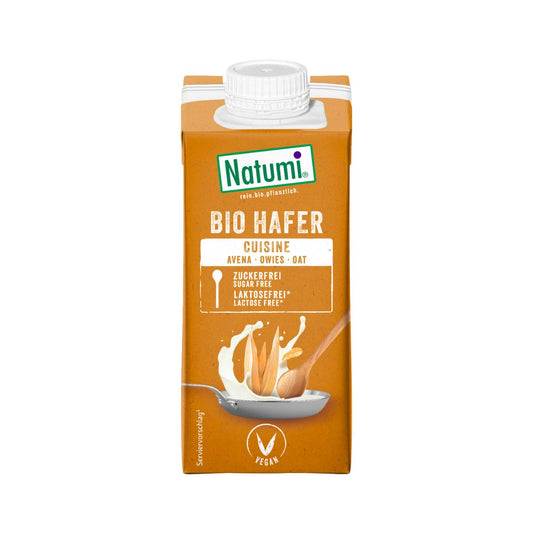 Natumi Creme de Aveia Líquido Biológico para Cozinhar, 200 ml