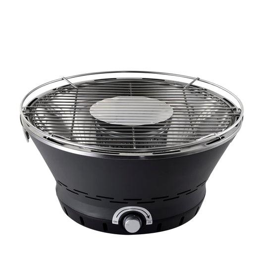 Barbacoa De Mesa De Carbón Con Ventilador Eléctrico Con Parrilla De Acero Inoxidable Bergner_0