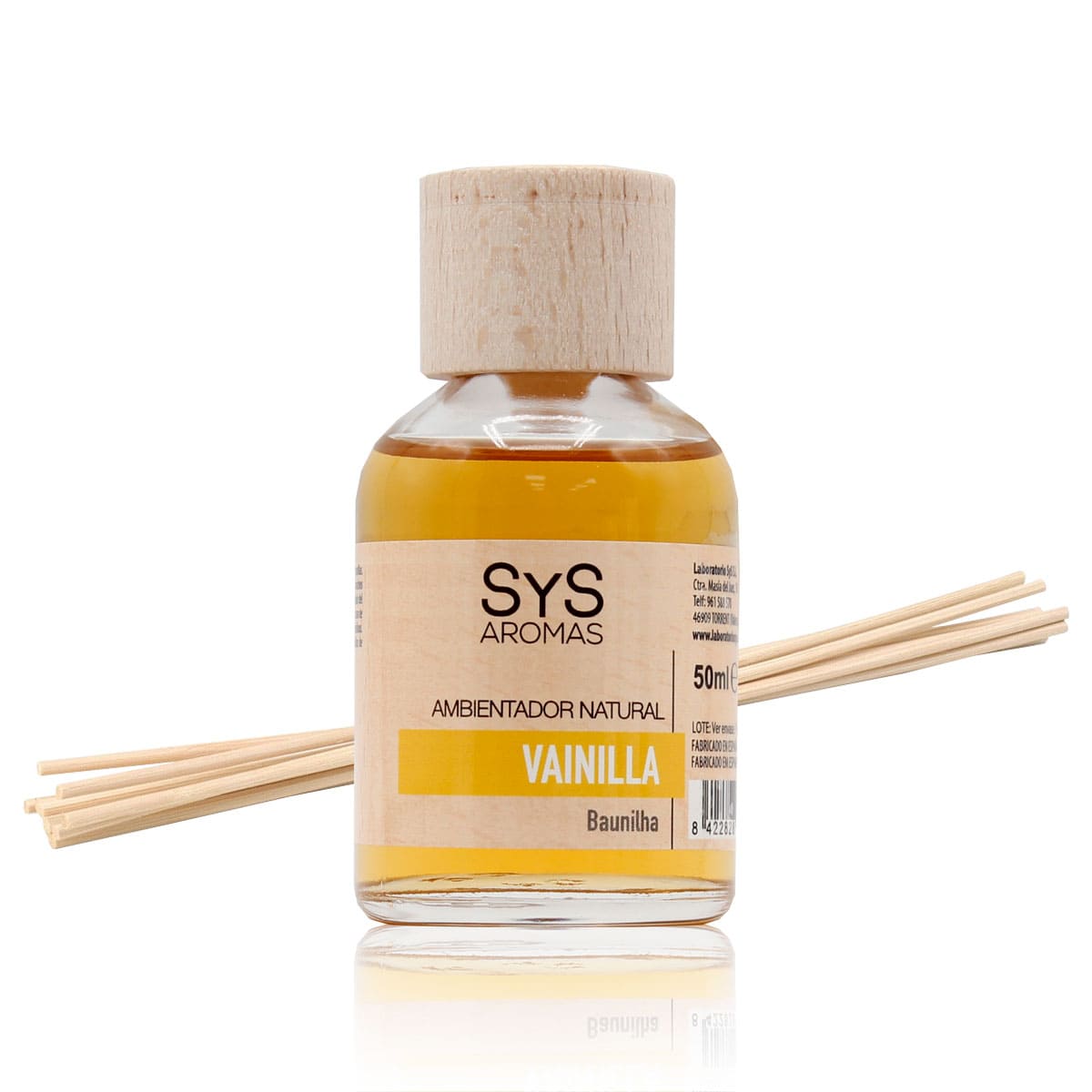 Ambientador Mikado Vainilla 50 ml | Aroma Dulce y Cálido | Difusor Varillas | Ambiente Acogedor_0