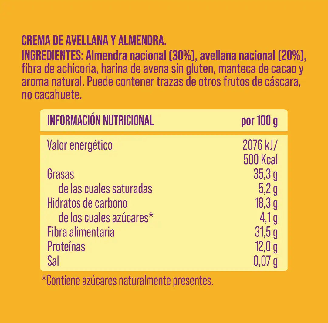 Pack crema de avellana y almendra nacional 4 uds The Nut Club 800g_1