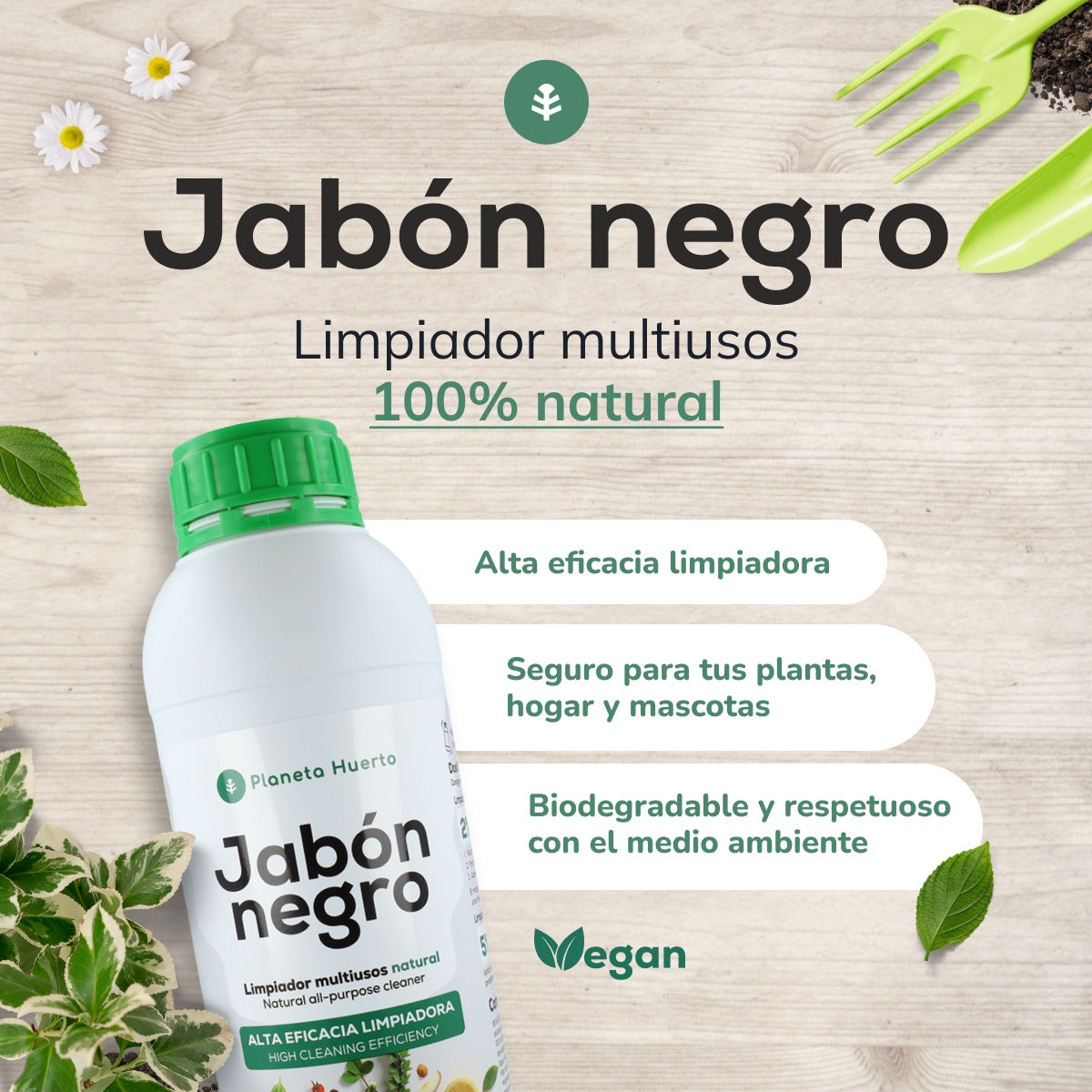 Sabão Preto de Potássio 5 L Planeta Huerto
