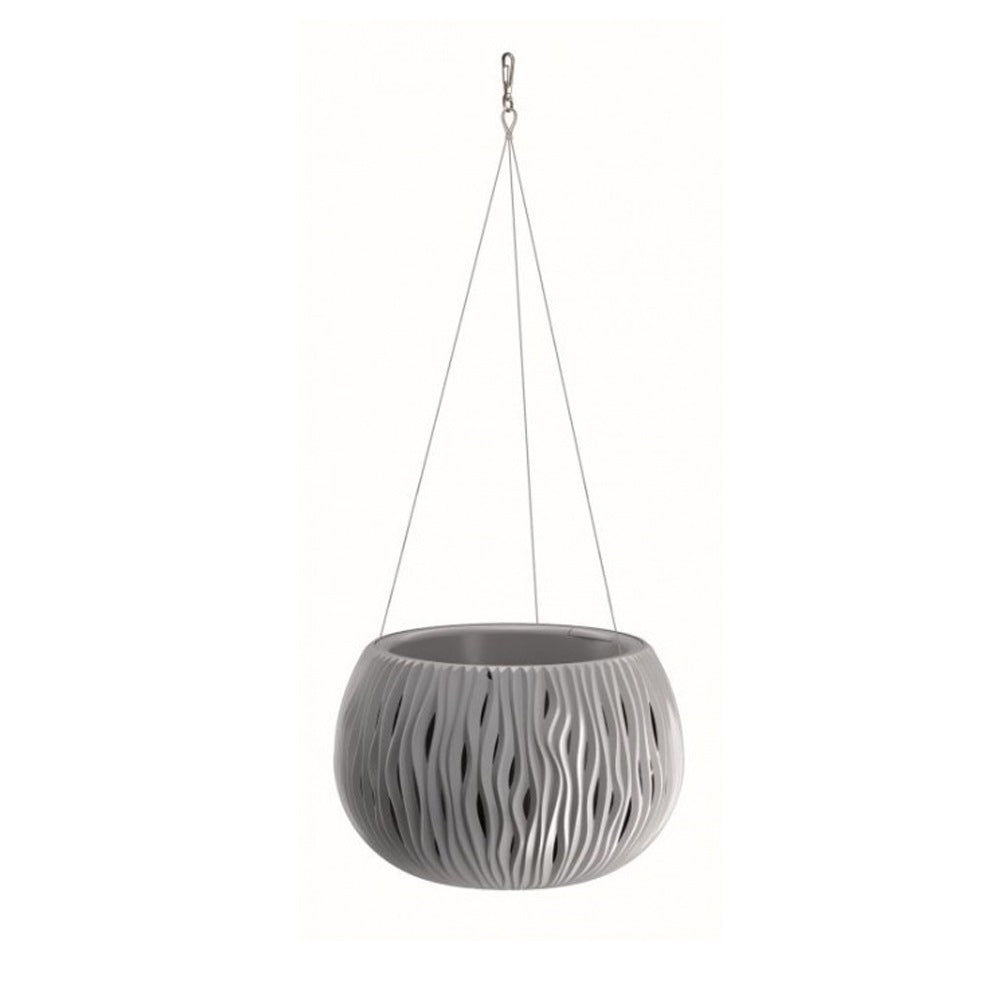 Prosperplast Bowl Sandy Ws De Plástico Con Depósito En Color Gris Piedra, 16,1 (alto) X 23,8 (ancho) X 23,8 (profundo) Cms_0
