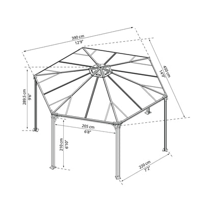 Gazebo Hexagonal do Mónaco 