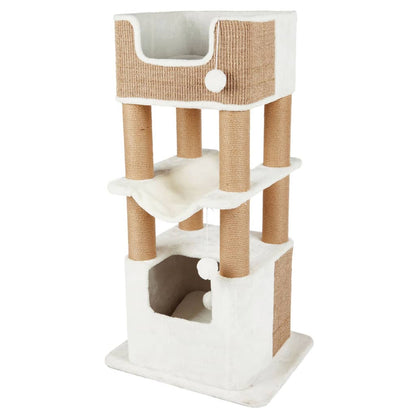 Trixie Poste Rascador Para Gatos Lucano Blanco Y Gris Taupe Xxl_1