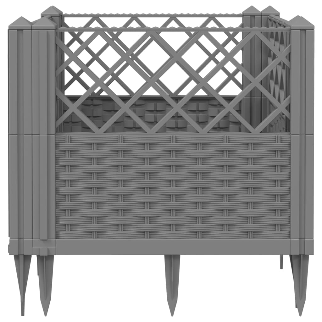 Jardinera Con Clavijas Pp Gris Claro 43,5x43,5x43,5 Cm_3