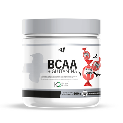 Bcaa + Glutamina Kyowa® - 500g - Dracula Cherry - Mejora La Resistencia - Masmusculo_0