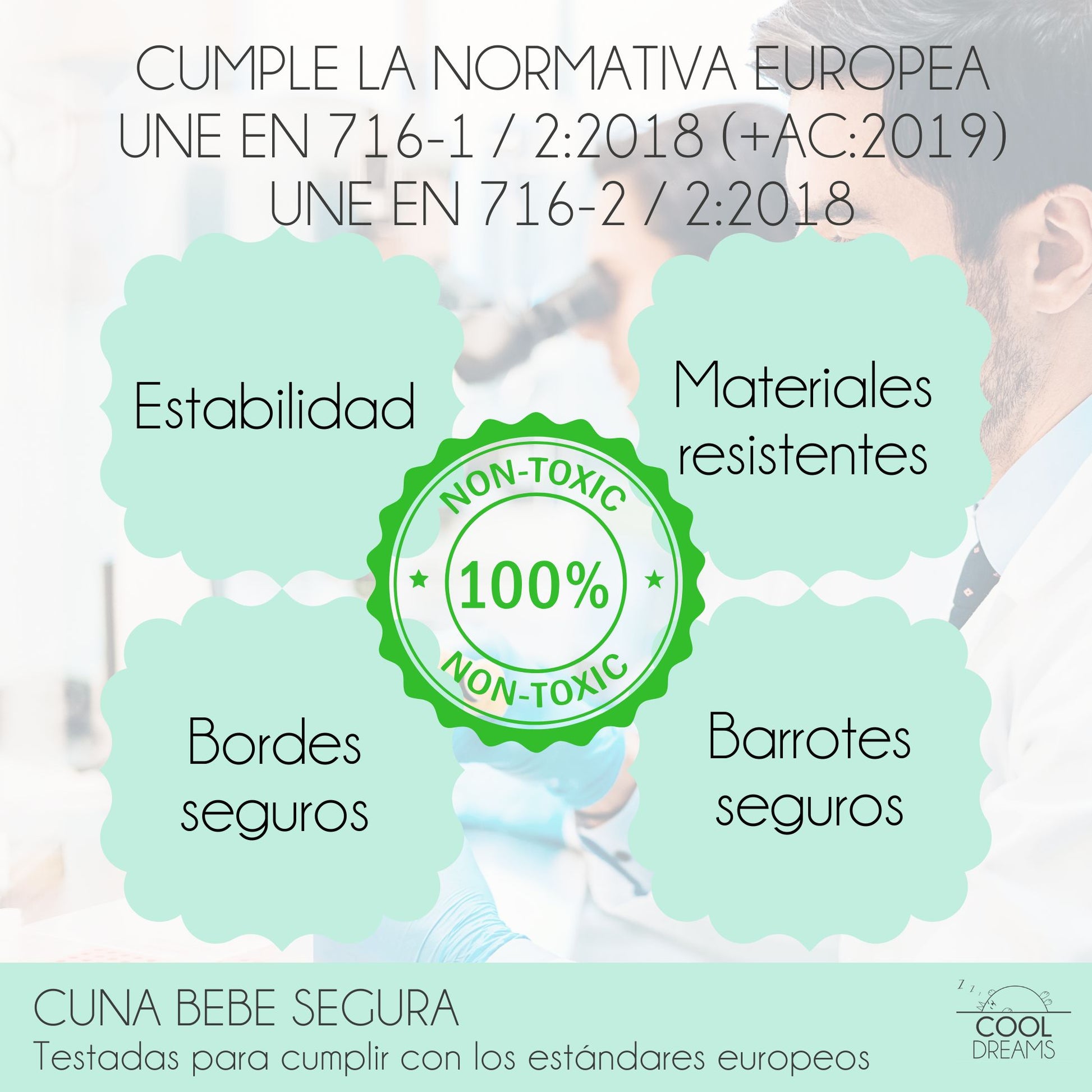 Cuna De Bebe Convertible En Cama Koala Con Kit Colecho, Colchón Morfeo Y Kit Barandillas_5