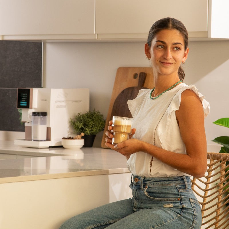 Cafetera Superautomática Compacta Con Tanque De Leche Cremmaet Compactccino White Rose. 1350w, 19 Bares Y Sistema Thermoblock, Depósito De 150gr De_3