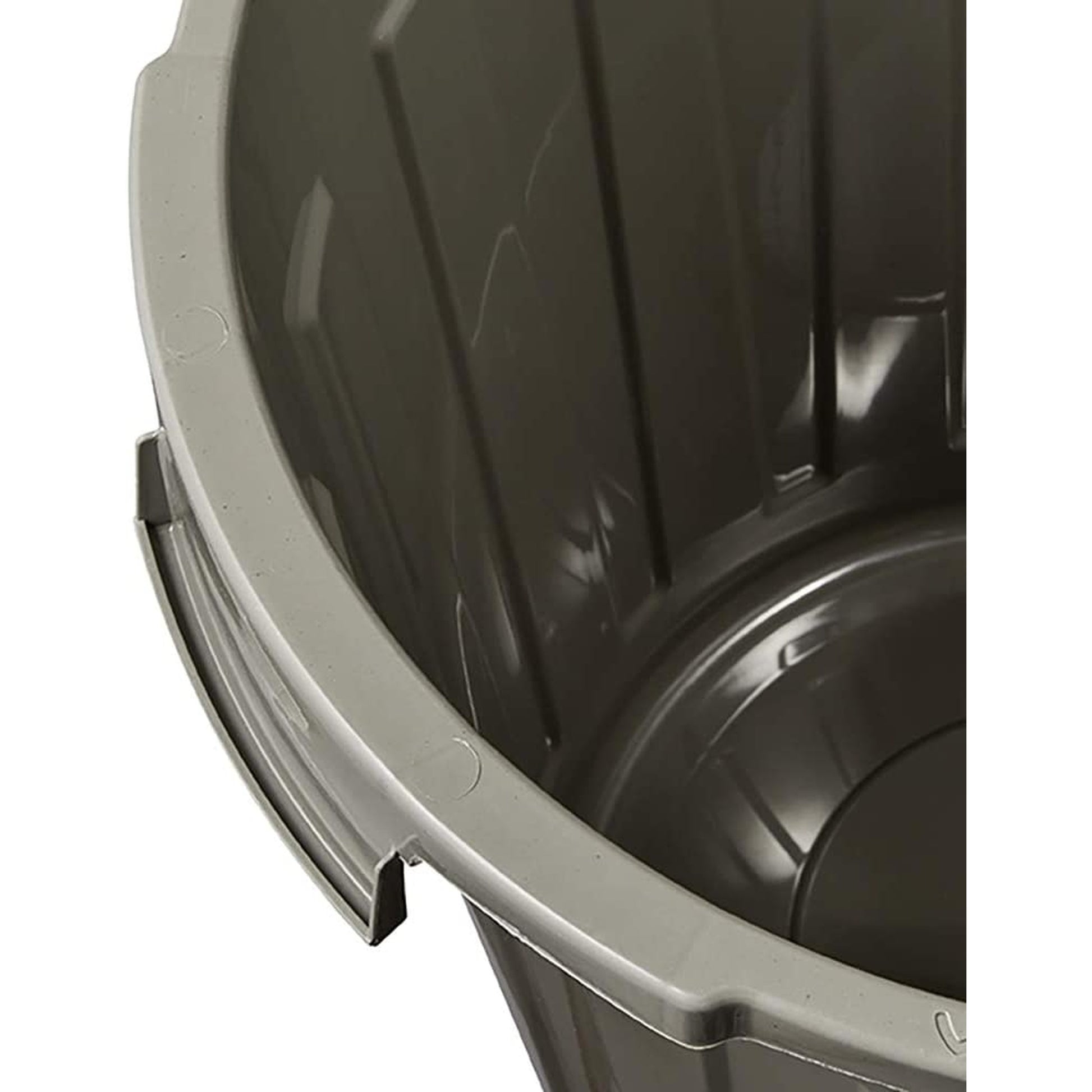 Cubo De Basura Eco / Papelera Polivalente Con Tapa Cerrable, Grande, Plástico Resistente (pp), 23 L, Mats, Gris_1