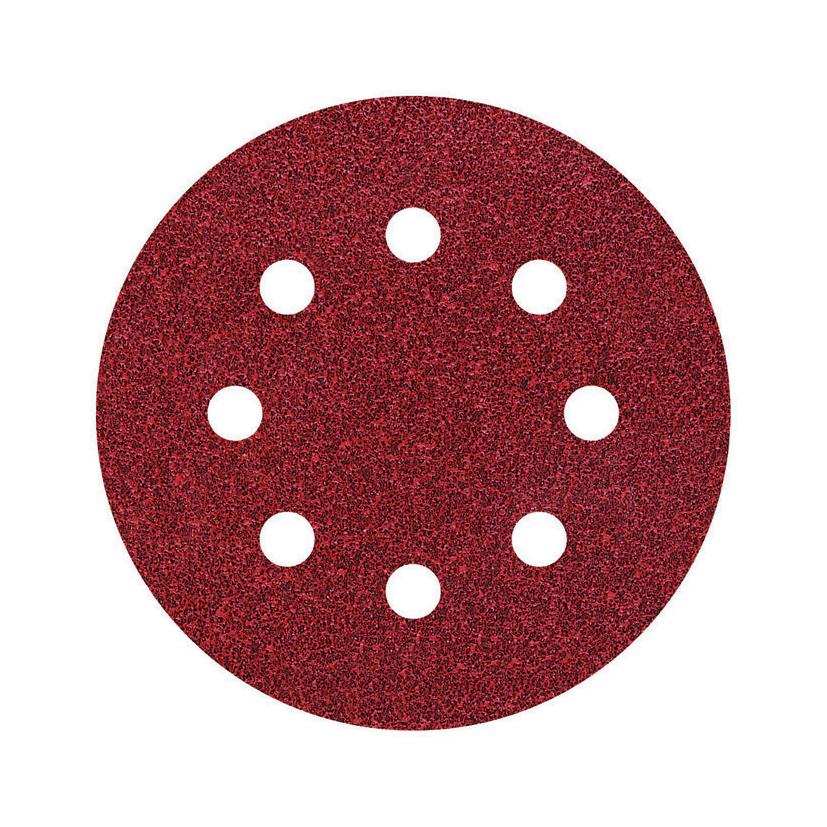5 discos adhesivos de lijar Ø 125 mm Wolfcraft Grano 24