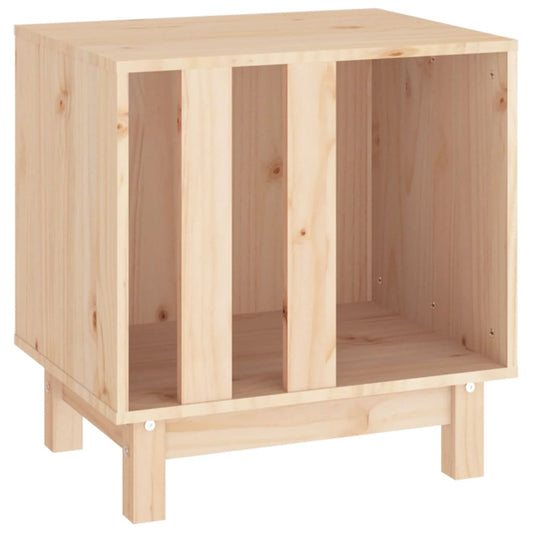 Caseta Para Perros Madera Maciza De Pino 50x40x52 Cm_0