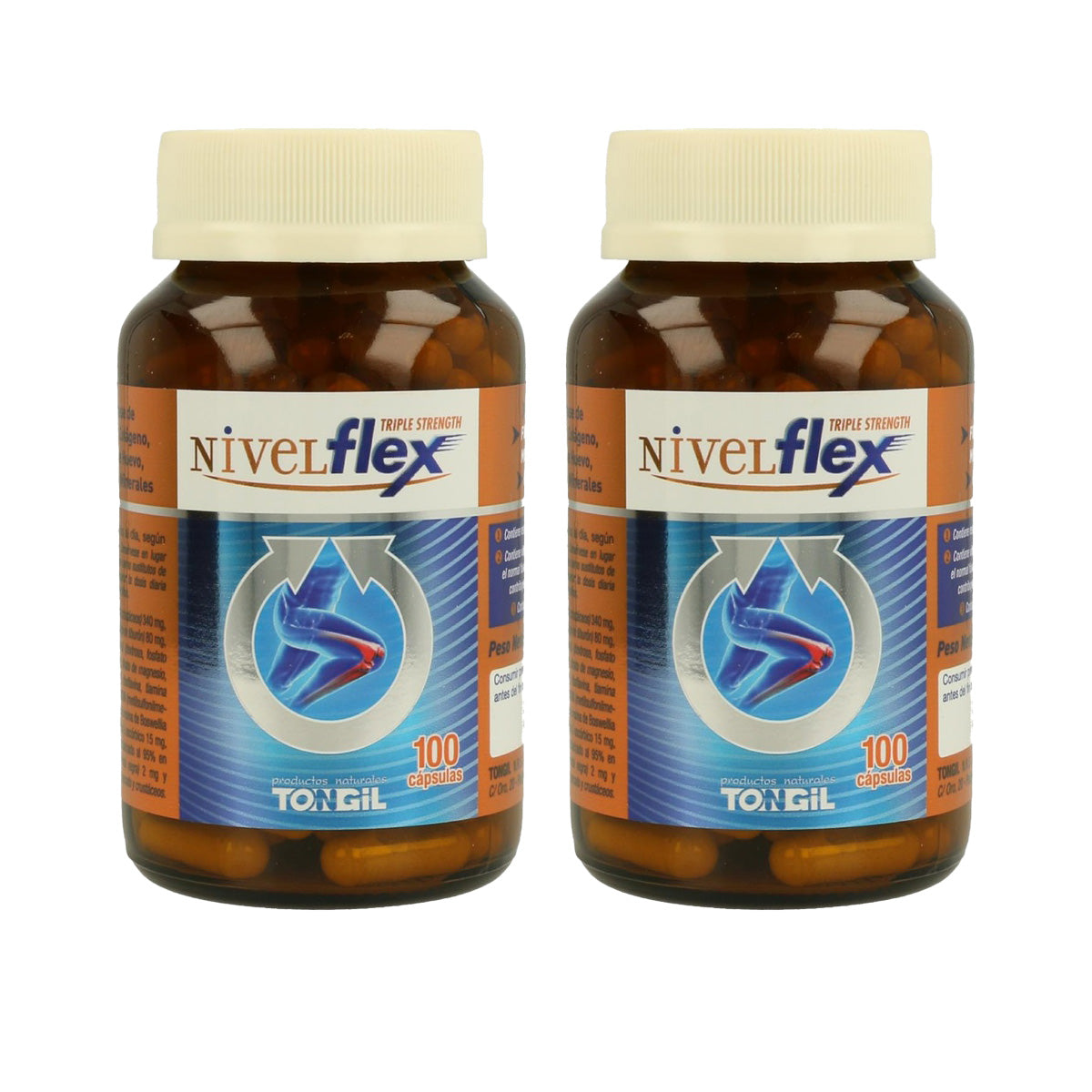 Pack 2x Nivelflex Tongil 782 mg 100 cápsulas