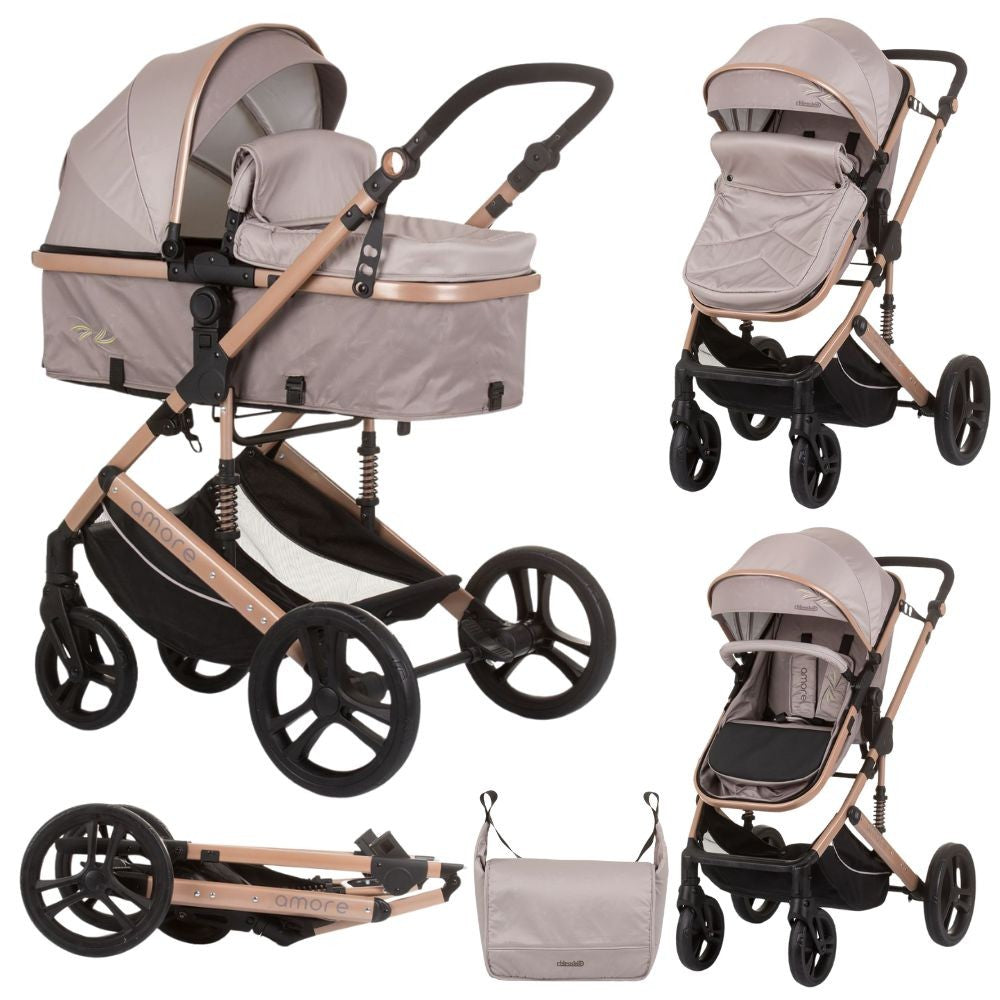 Carrito De Bebé Duo Convertible Amore Hasta 22 Kg Macadamia_0