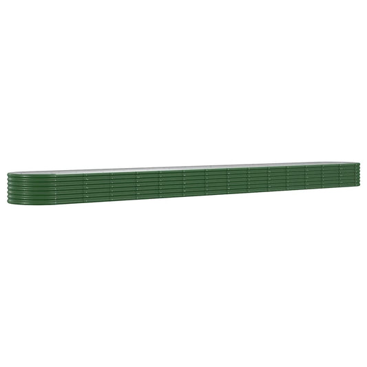 Jardinera Arriate Acero Galvanizado Verde 620x80x36 Cm_0