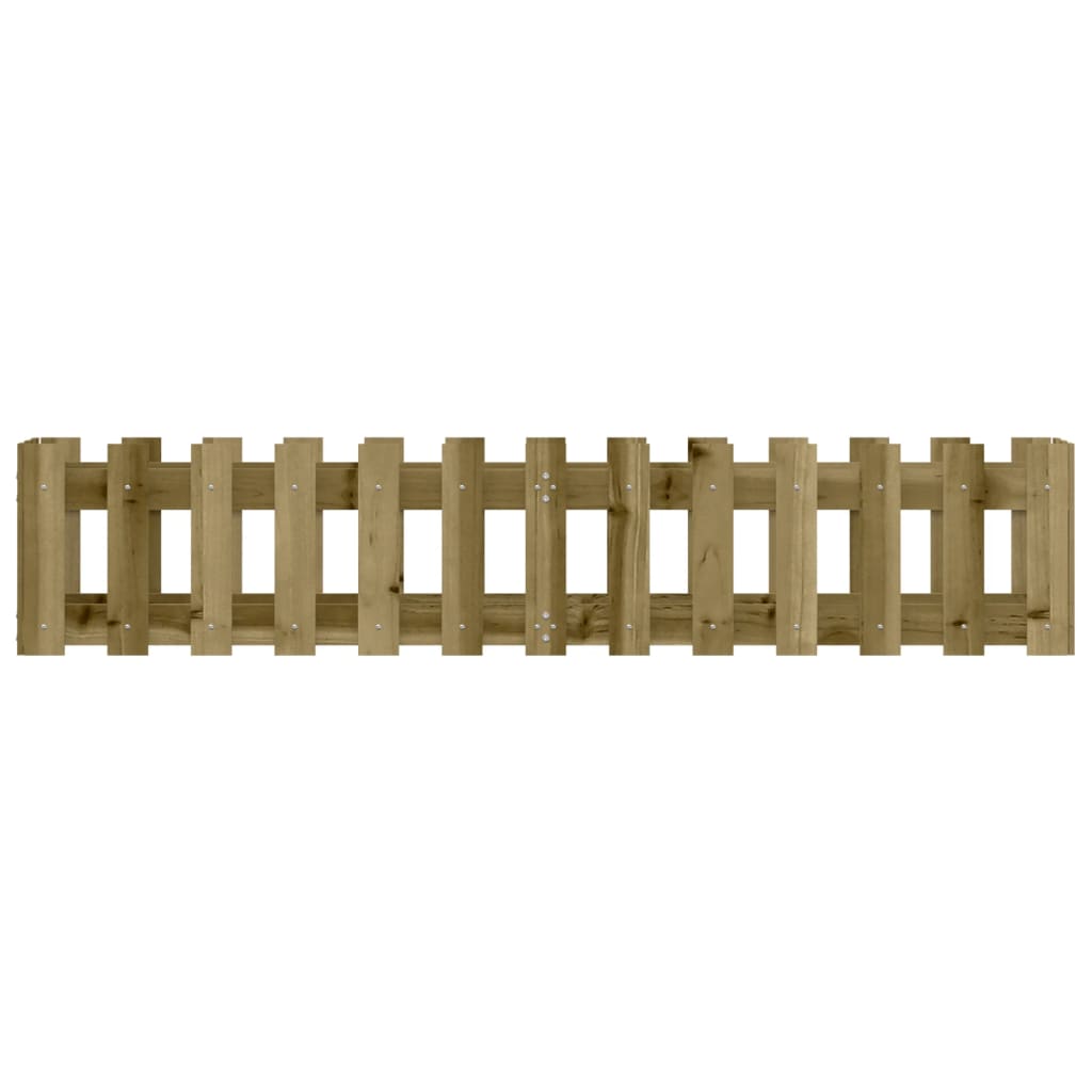 Arriate Elevado Jardín Valla Madera Impregnada Pino 150x30x30cm_4
